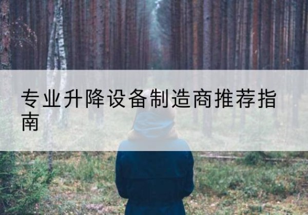 双湖电动剪叉升降平台厂家-专业升降设备制造商推荐指南